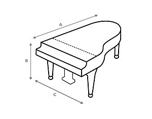 Размер пианино