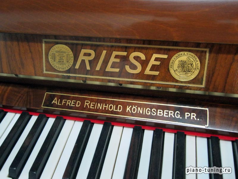 пианино Riese в красивом шпоне